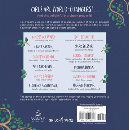 She Believed: 12 Stories of Courageous Women of Faith Who Changed the World by Jean Fischer (New, 2020, HC, 32 pgs, Shiloh Kidz)