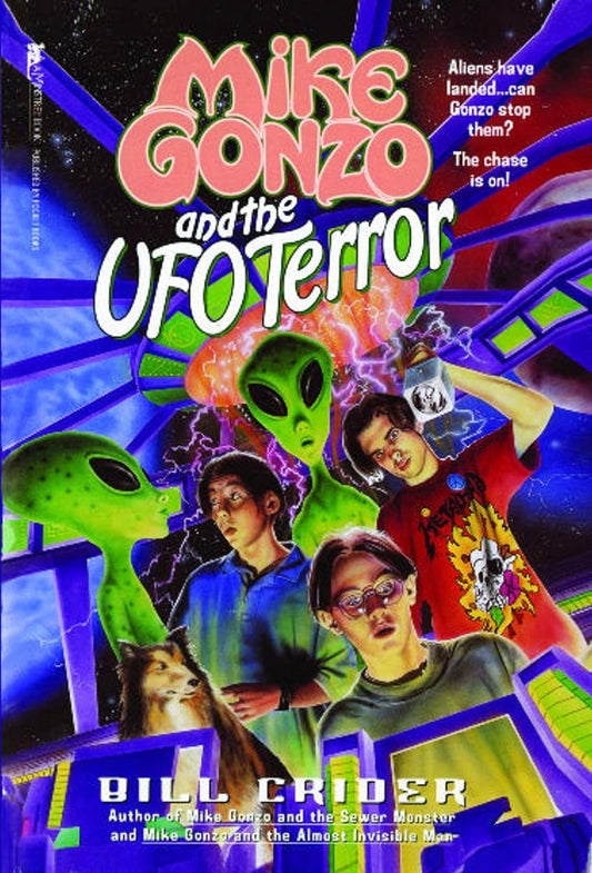 Mike Gonzo and the UFO Terror by Bill Crider (Good, 1997, Pbk, 128 pgs, Aladdin)