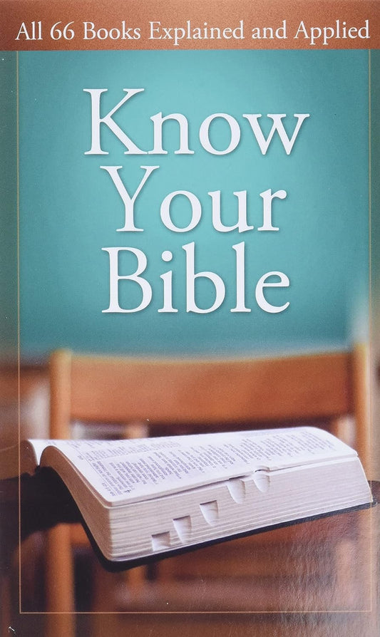 Know Your Bible by Barbour Publishing Staff (Good, 2008, Pbk, 95 pgs)