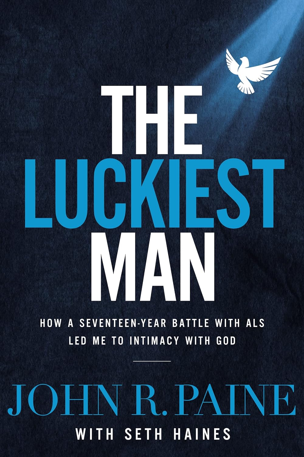 The Luckiest Man: How a Seventeen Year Battle with ALS Led Me to Intimacy with God by John R. Paine (Poor, HC, 2018, Nelson Books, 189 pgs)