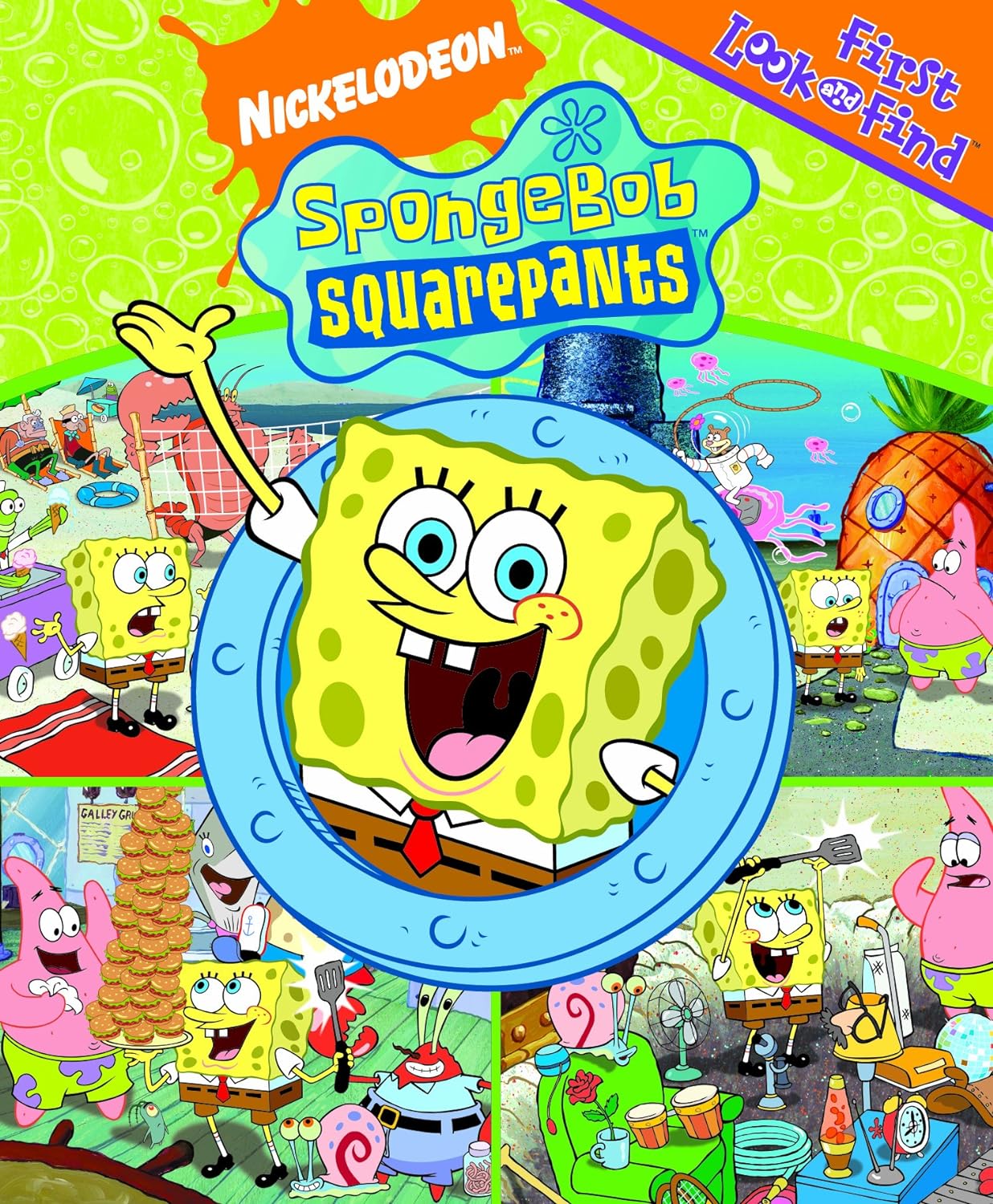 Spongebob Squarepants (First Look and Find, Very good, 2007, Board Book, 16 pgs, Viacom Int'l)