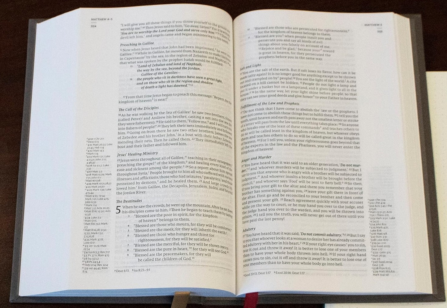 NET Bible Single Column Reference Bible (New, 2020, Black Leathersoft, 1568 pgs, Thomas Nelson)