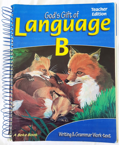 Abeka God's Gift of Language B Teacher Ed., Tests, Test Key Set 2nd edition