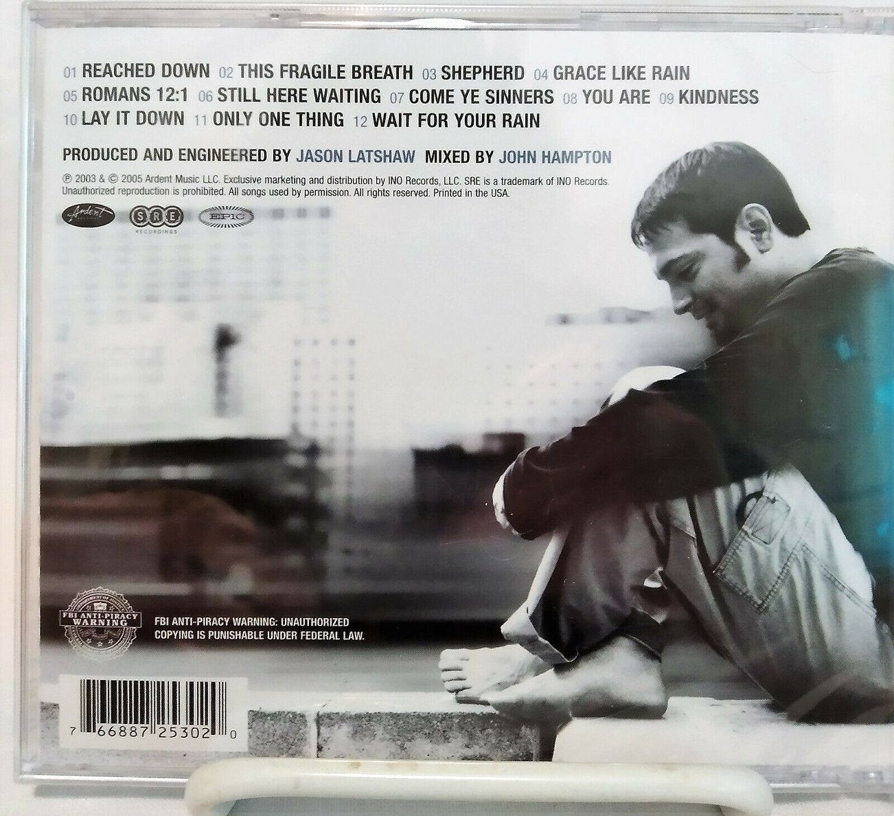 Grace Like Rain by Todd Agnew Christian Music CD (New, 2005, Provident)