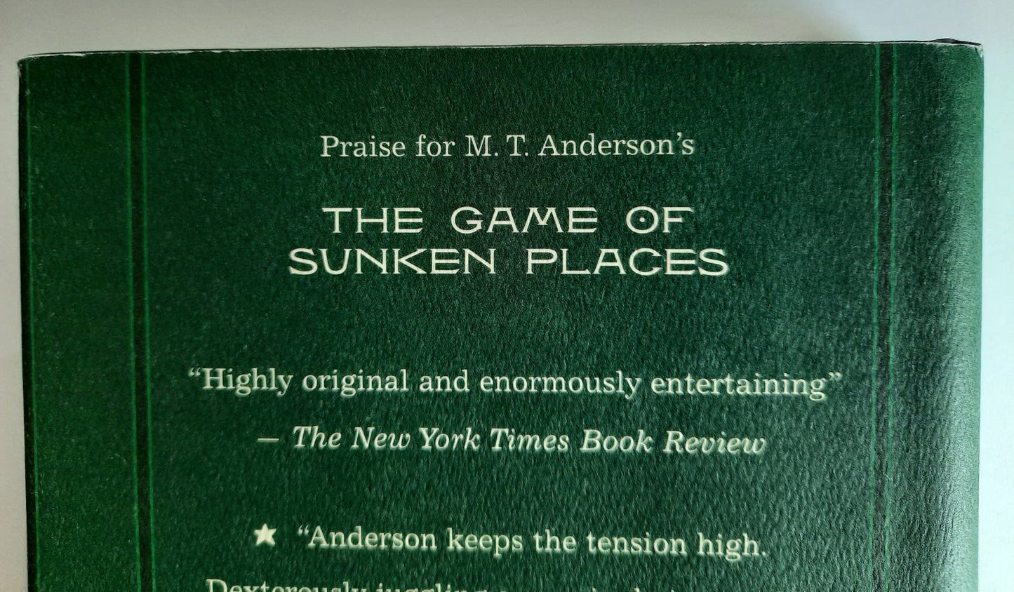 The Suburb Beyond the Stars by M.T. Anderson (Very good, 2010, HC, 223 pgs)