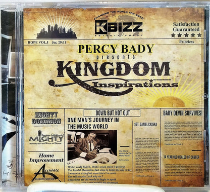 Kingdom Inspirations Percy Bady Music Christian CD (New, 2013, Marantha!)