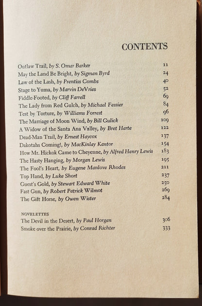 The Saturday Evening Post Reader of Western Stories edited by E.N. Brandt (Good, 1960, HC, The Curtis Publishing Co.)