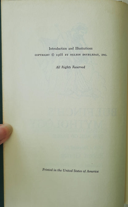 Bulfinch's Mythology by Thomas Bulfinch (Good, HC, 1968, The Programmed Classics)