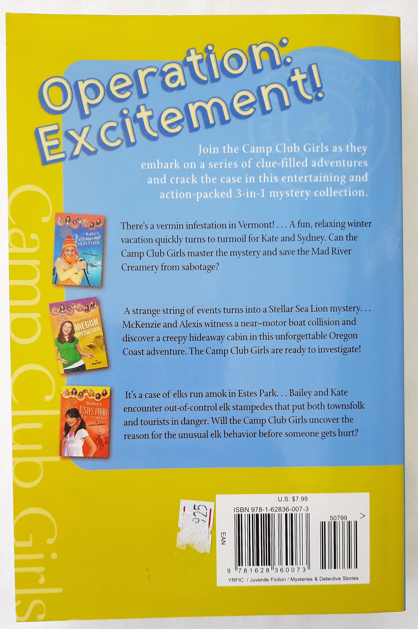 Operation: Excitement Camp Club Girls 3-in-1 (New, 2014, Pbk, 390 pgs)