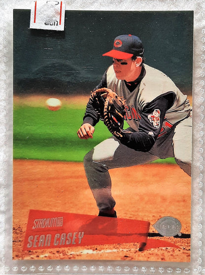 2000 Stadium Club Sean Casey Cincinnati Reds #11 Baseball Card TOPPS Mint Cond.