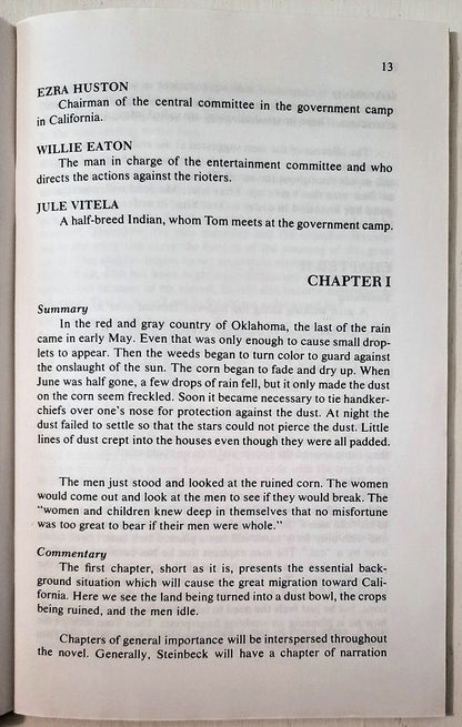 Grapes of Wrath by John Steinbeck (Good, 1993, Pbk, 72 pages, Cliffs Notes)