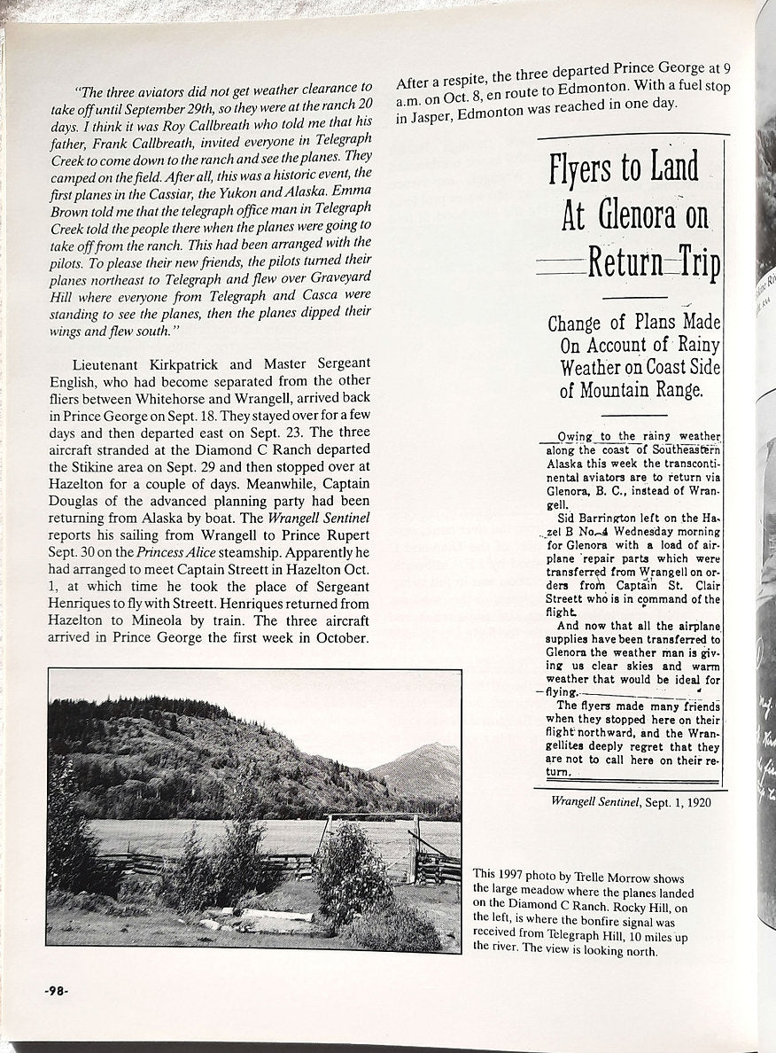 The Alaska Flying Expedition: The US Army's 1920 New York to Nome Flight by Stan Cohen (Very good, 1998, Pbk, 120 pages, Pictorial Histories)