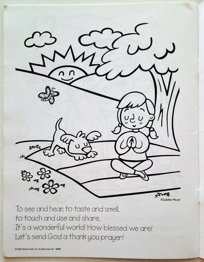 Don't You Wonder About This World? Coloring Book (Reproducible, 2008, New, 16 pages)