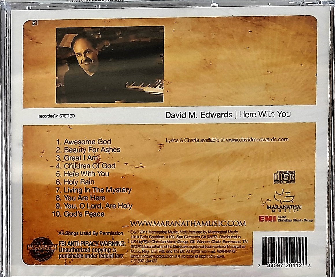 Here With You by David M. Edwards Music CD (New, Maranatha, 2011)