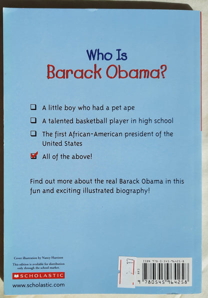 Who Is Barack Obama? by Roberta Edwards (Good, 2016, PBK, 106 pgs)