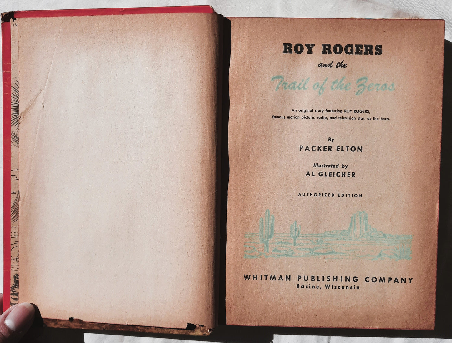 Roy Rogers and the Trail of the Zeros von Packer Elton (Akzeptabel, gebunden, 1954, 282 Seiten, Whitman Publishing)