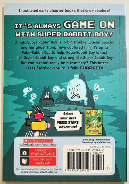 Press Start! Robo-Rabbit Boy, Go! by Thomas Flintham (New, 2019, Pbk, 74 pgs)