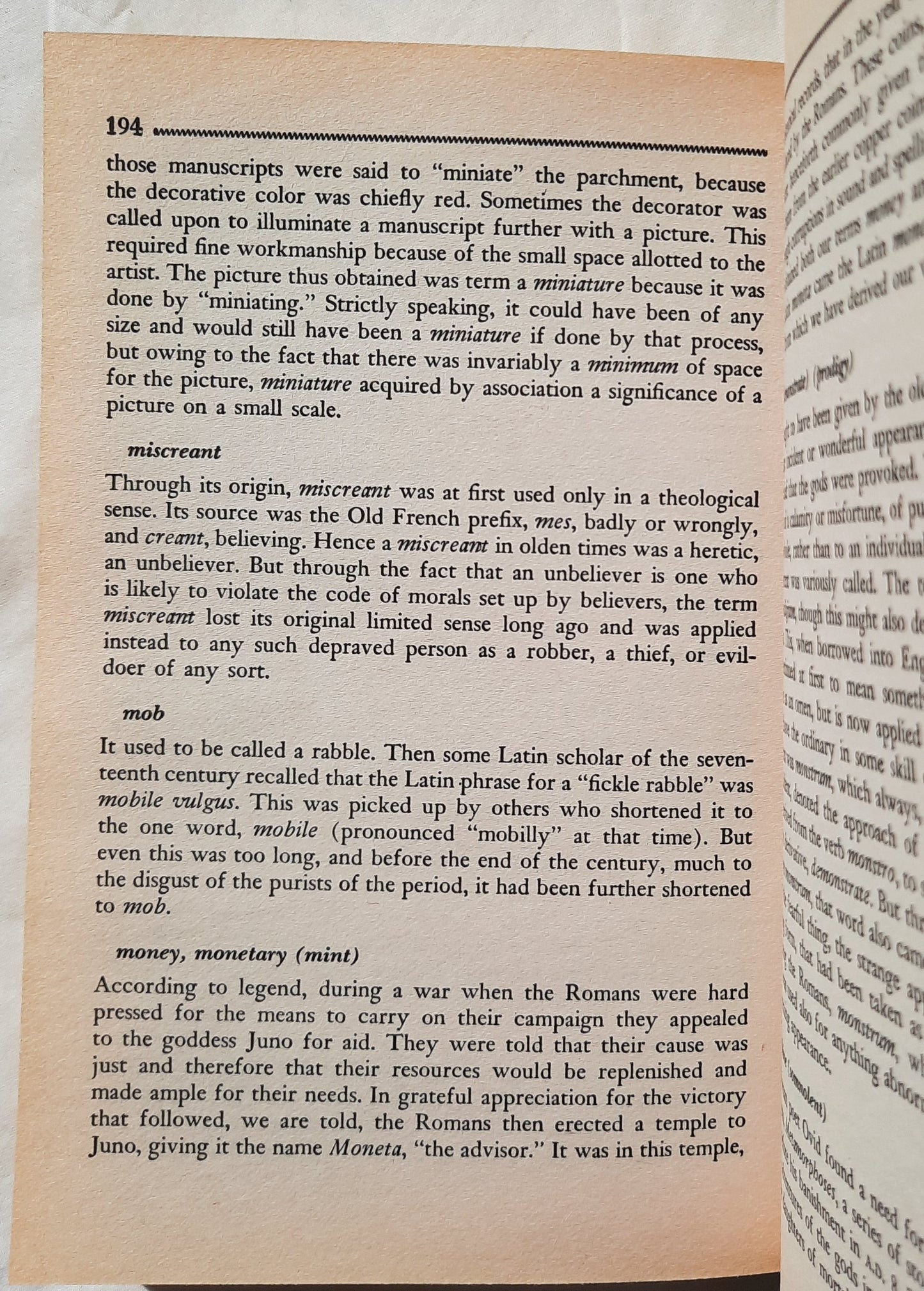 Thereby Hangs a Tale: Stories of Curious Word Origins by Charles Earle Funk (Good, 1985, Pbk, 320 pgs, Perennial Library)