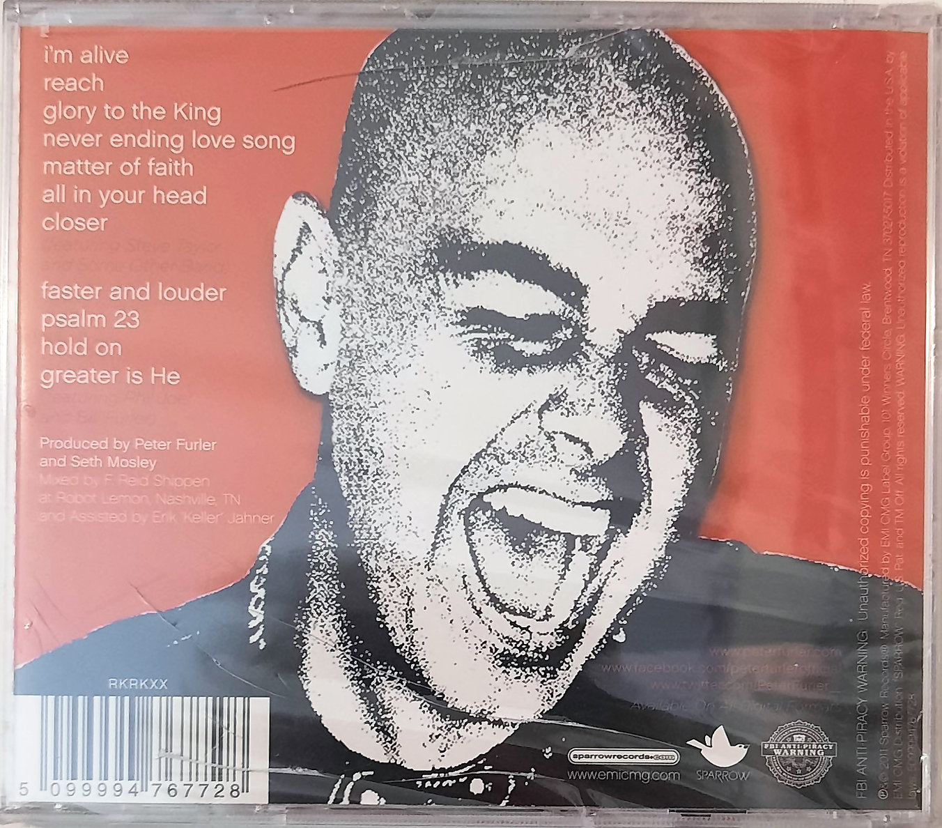 ON FIRE by Peter Furler Christian Music CD (New, 2011, Sparrow)