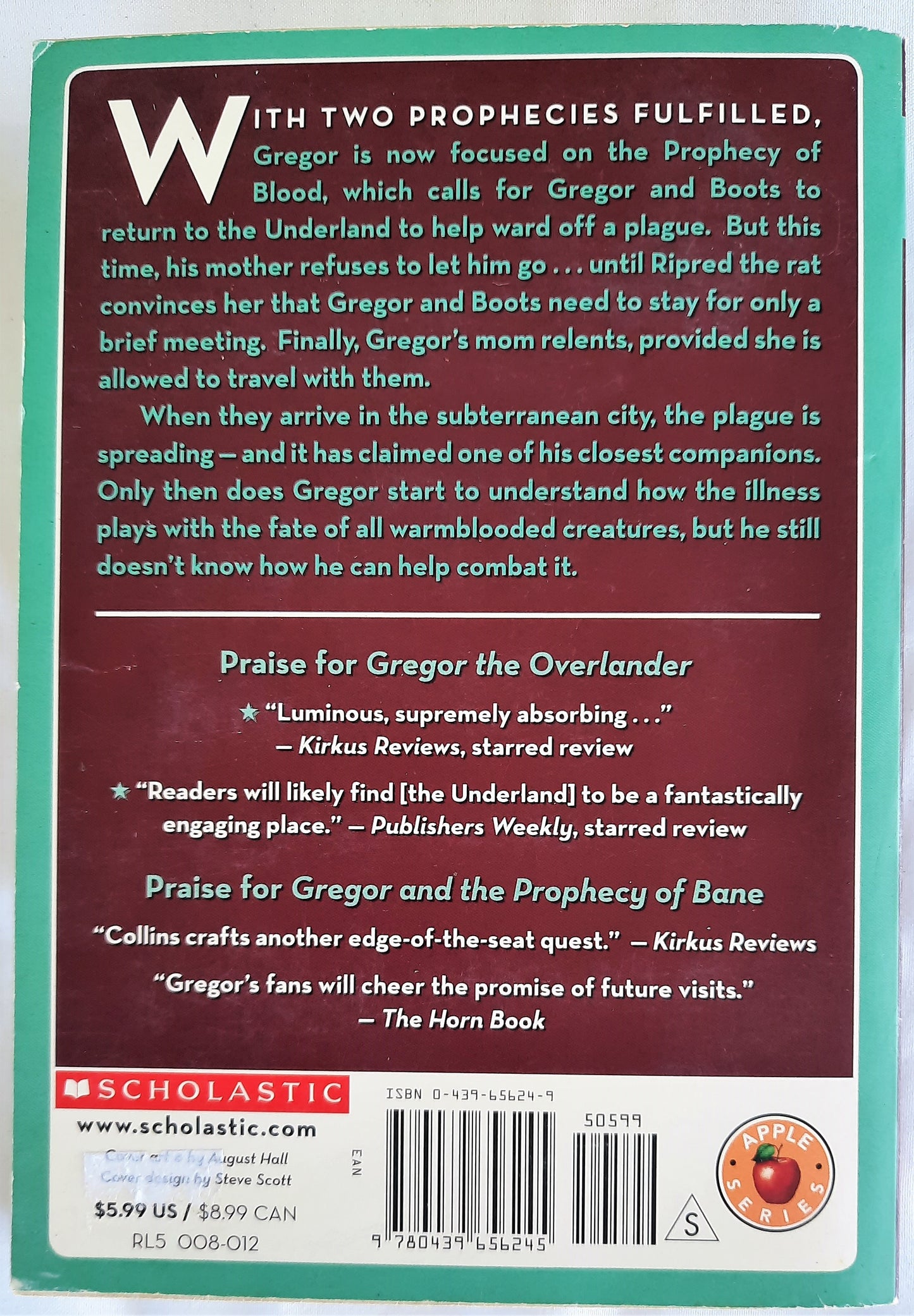 Gregor and the Curse of the Warmbloods #3 by Suzanne Collins (Good, 2009, Pbk, 368 pgs, Scholastic)