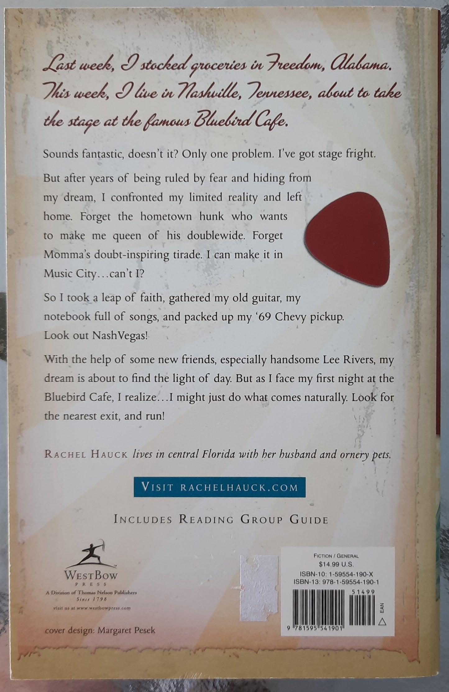 Lost in NashVegas by Rachel Hauck (Very good, 2006, Pbk, 316 pages, WestBow Press)