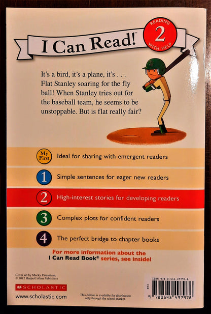 Flat Stanley at Bat by Lori Haskins Houran; Jeff Brown (NEW, Pbk, 32 pgs)