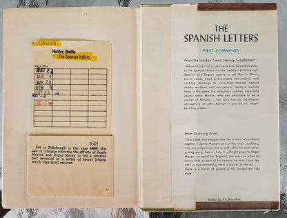 The Spanish Letters by Mollie Hunter (Very good, 1967, HC, 192 pages, Funk & Wagnalls)