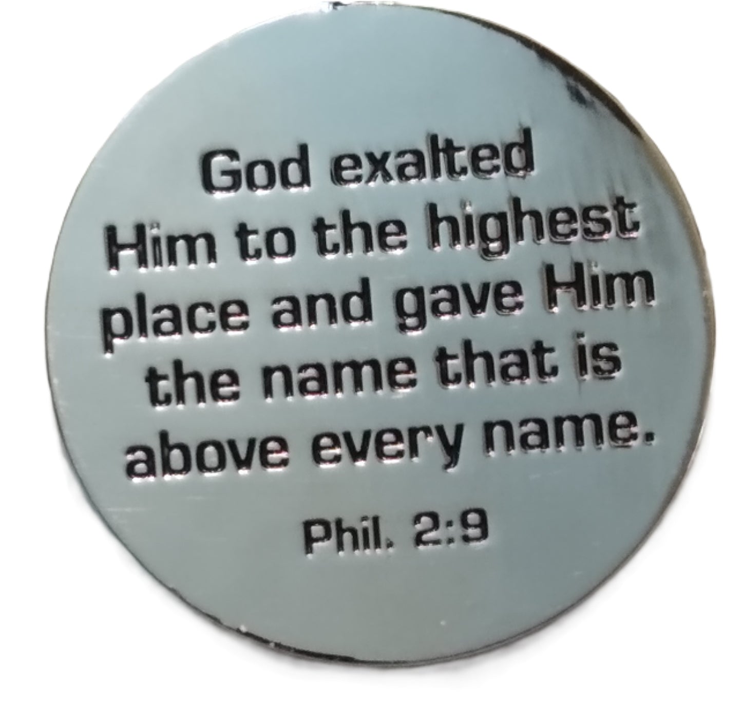 Namen Jesu Phil. 2,9 Schlüsselanhänger Metall (Geschenk, Accessoire, Dickson, KC-338, NEU)