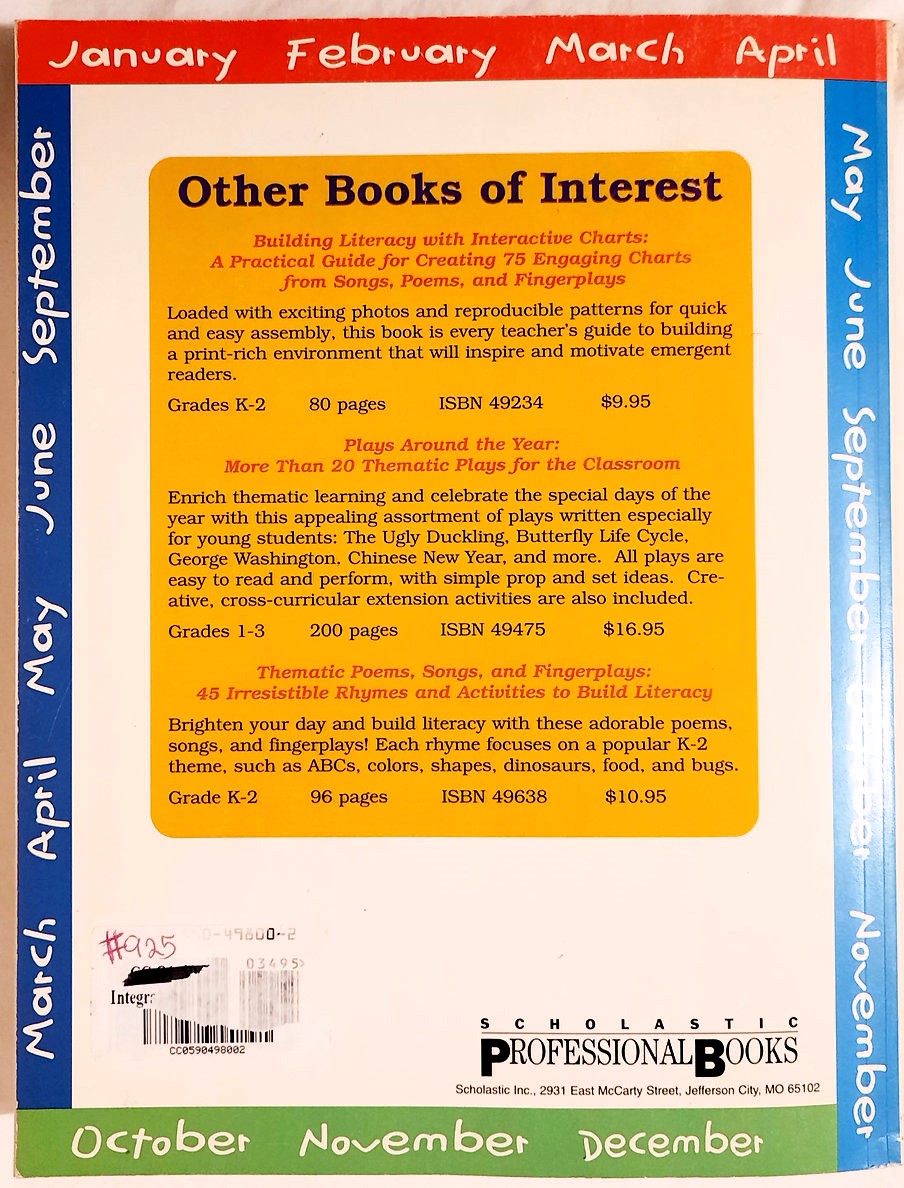 The Scholastic Integrated Language Arts Resource Book K-2 by Valerie SchifferDanoff (Very Good, 464 pages, Pbk, 1999)