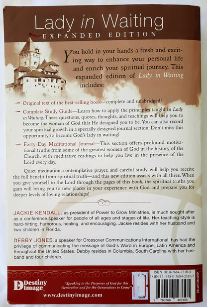 Lady in Waiting: Becoming God's Best Whiile Waiting for Mr. Right by Jackie Kendall; Debby Jones (Expanded Ed., Good, Pbk, 2005)