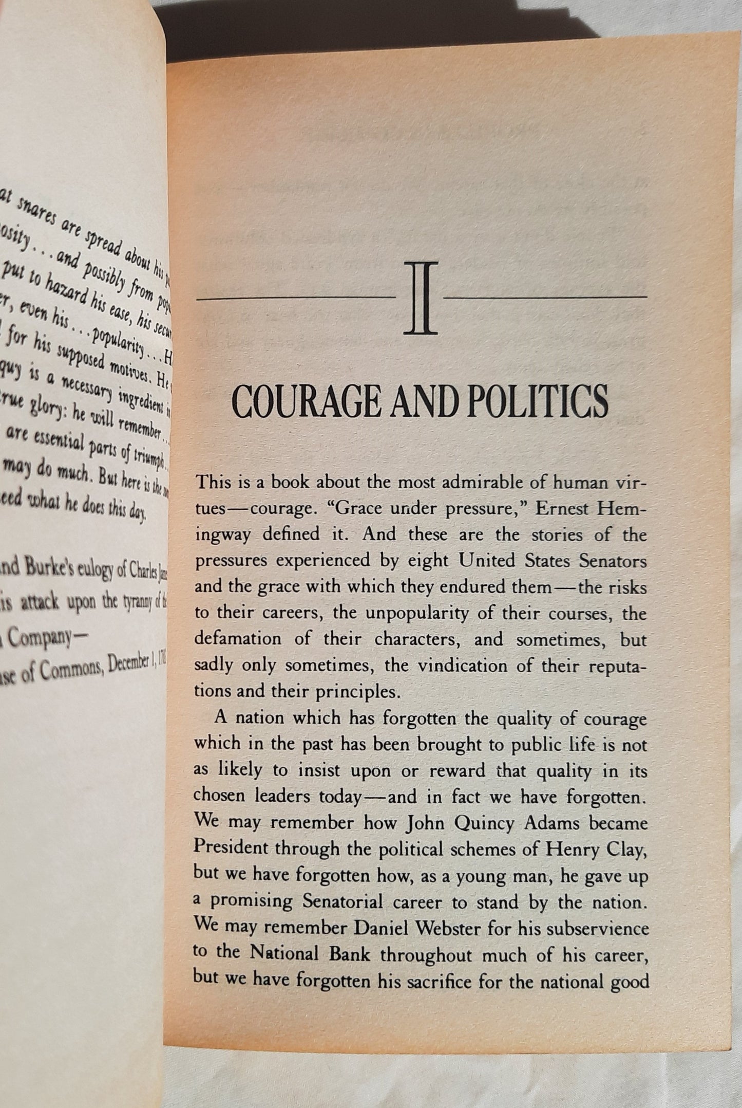 Profiles in Courage by John F. Kennedy (Good, 1989, Pbk, 282 pages, HarperPerennial)