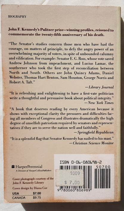 Profiles in Courage by John F. Kennedy (Good, 1989, Pbk, 282 pages, HarperPerennial)