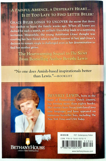 The Missing #2 by Beverly Lewis (Seasons of Grace, New, 2009, Pbk, 332 pages)