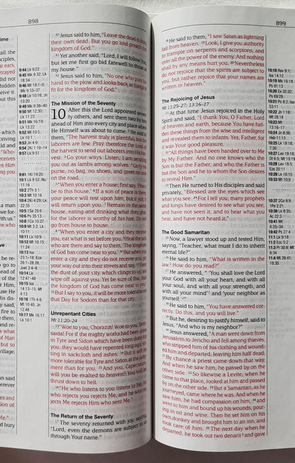 MEV Thinline Reference Bible (New, 2014, HC, 1184 pages, Passio, Red letter)