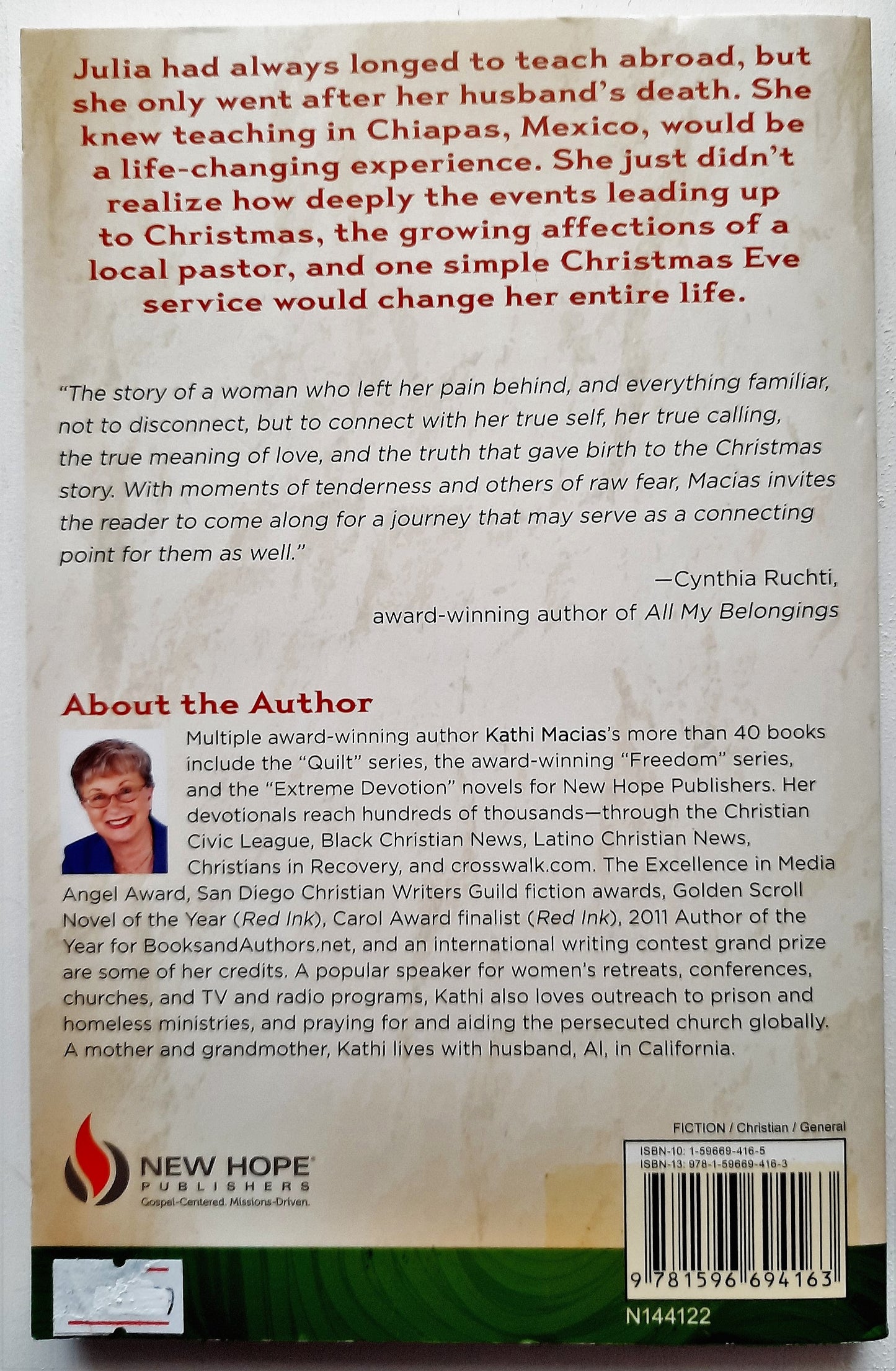 A Christmas Gift by Kathi Macias (New, 2014, Pbk, 224 pgs, New Hope Publishers)