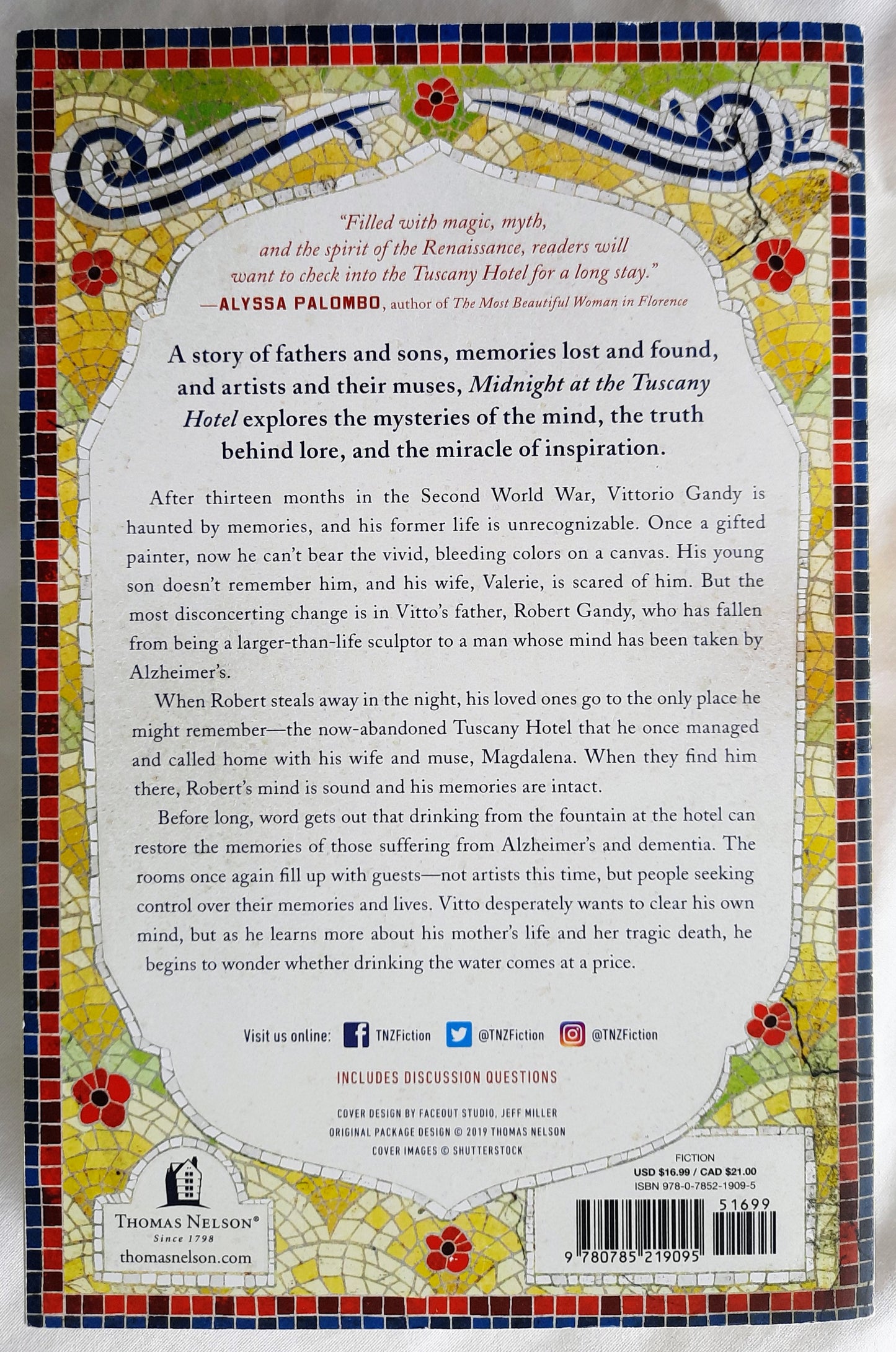 Midnight at the Tuscany Hotel by James Markert (Like new, 2019, Pbk, 354 pages, Thomas Nelson)