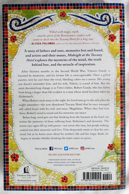 Midnight at the Tuscany Hotel by James Markert (Like new, 2019, Pbk, 354 pages, Thomas Nelson)