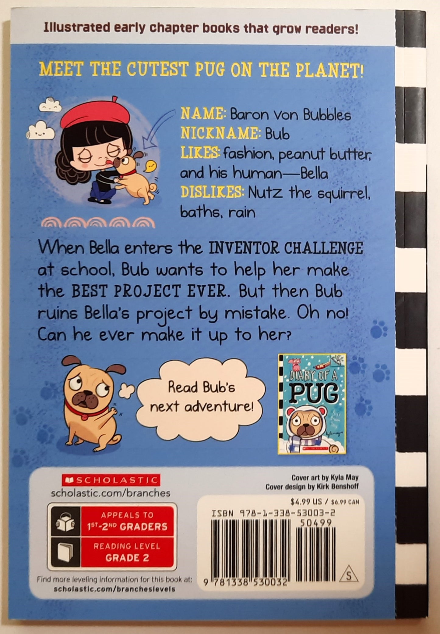 Diary of a Pug #1: Pug Blasts Off by Kyla May (New, 2019, Pbk, 72 pages)