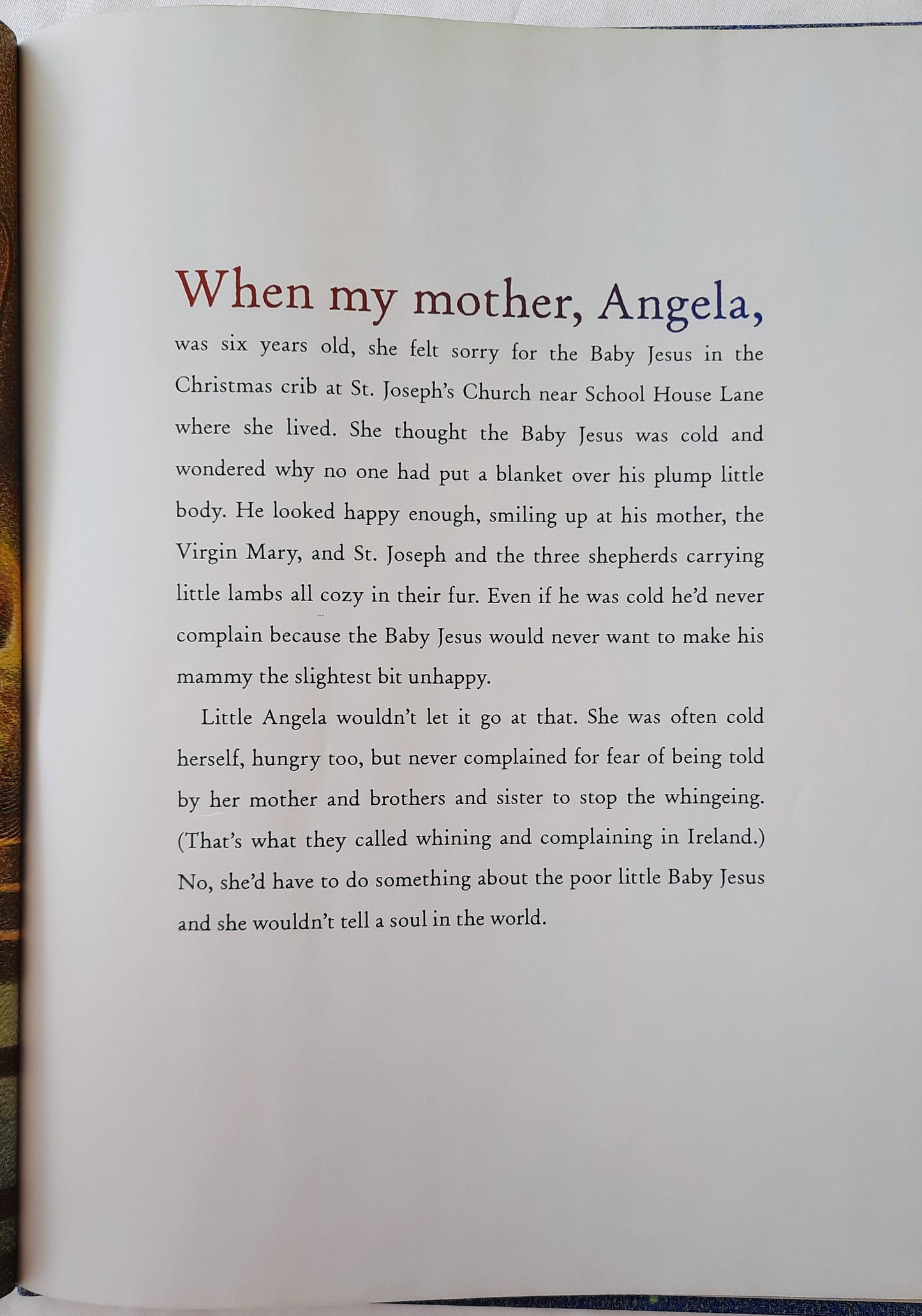 Angela and the Baby Jesus by Frank McCourt (Very good, 2007, HC, 32 pages, Simon & Schuster)