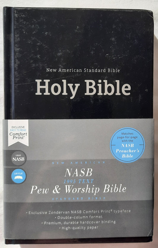 NASB Thinline Pew & Worship Bible (New, 2020, HC, 1136 pages, Zondervan)