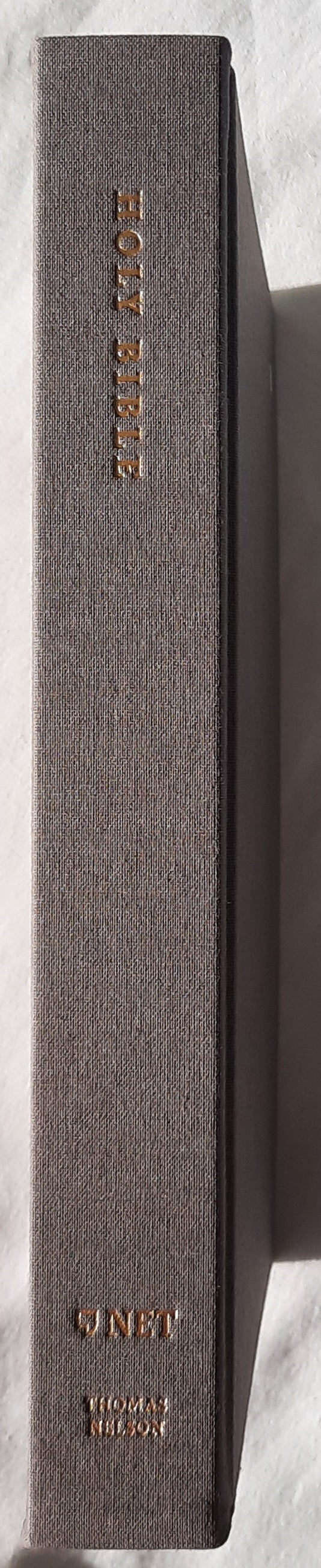 NET Large Print Thinline Bible (New, 2020, HC, Gray Cloth, 1328 pages, Thomas Nelson)
