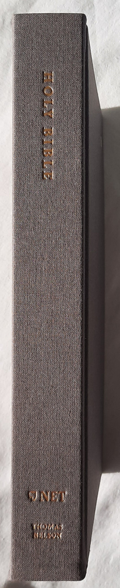 NET Large Print Thinline Bible (New, 2020, HC, Gray Cloth, 1328 pages, Thomas Nelson)