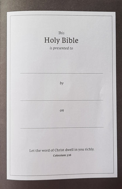 NET Large Print Thinline Bible (New, 2020, HC, Gray Cloth, 1328 pages, Thomas Nelson)