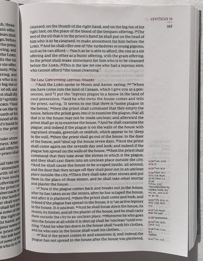 NKJV Compact Single Column Reference Bible (New, 2018, Cloth over Board-Gray, Comfort Print, 2032 pgs, Thomas Nelson)