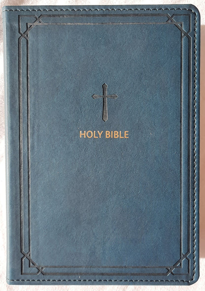 NKJV Compact Reference Bible Teal Leathersoft (New, 2020, Leathersoft, 1856 pages, Thomas Nelson)