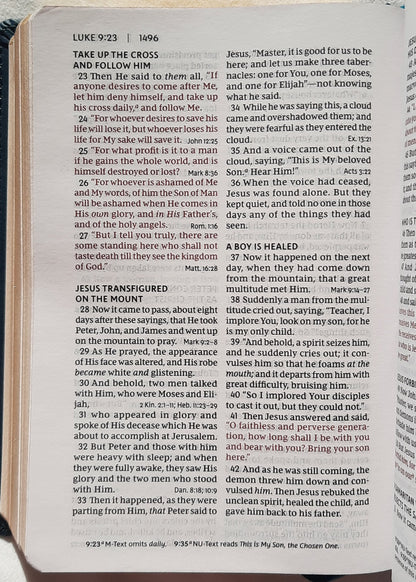 NKJV Compact Reference Bible Teal Leathersoft (New, 2020, Leathersoft, 1856 pages, Thomas Nelson)