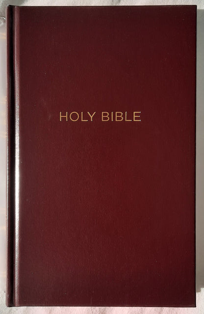 NKJV Pew Bible (New, 2018, HC, Burgundy, 880 pages, Thomas Nelson, Red letter)