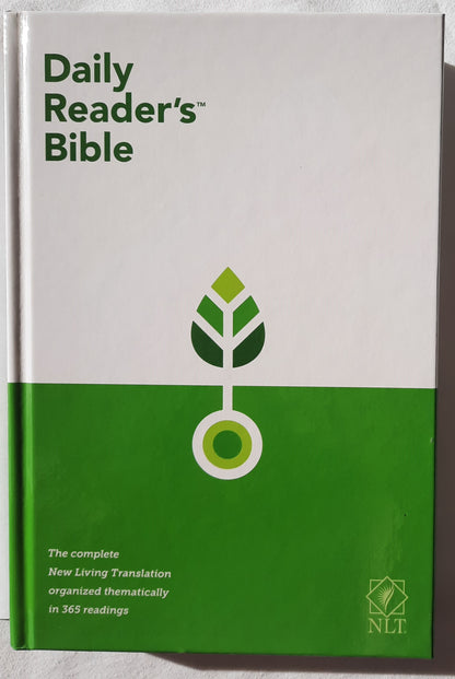 NLT Daily Reader's Bible (New, 2020, HC, 1123 pages, Tyndale House, Red Letter)