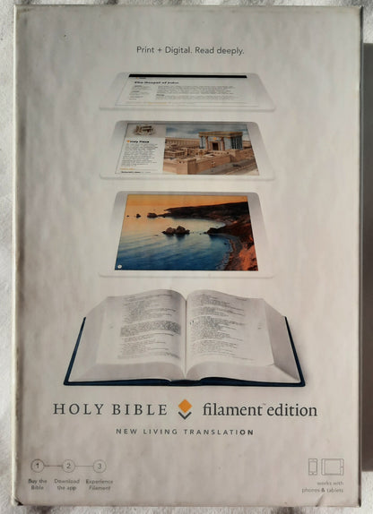 NLT Filament Edition Bible (New, 2018, HC Cloth, Midnight Blue, 2179 pages, Tyndale House)