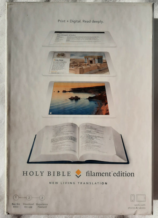 NLT Filament Edition Bible (New, 2018, HC Cloth, Midnight Blue, 2179 pages, Tyndale House)